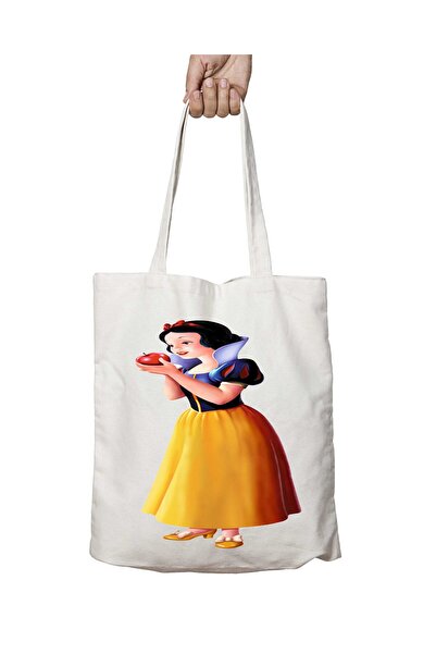 ART HEDİYE حقيبة كتف قابلة للغسل بطبعات سنو وايت - تدوم على الجانبين