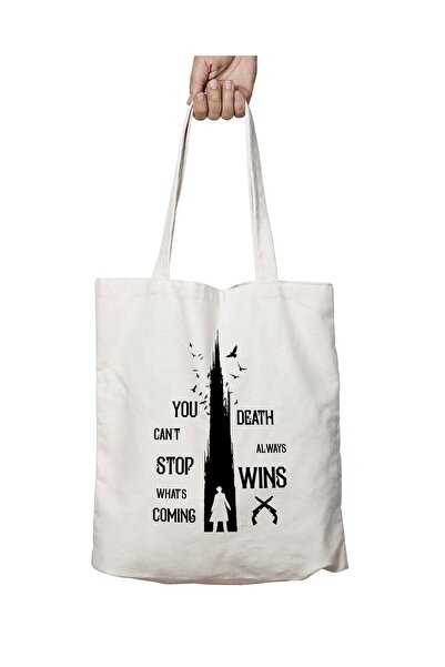 ART HEDİYE Dark Tower Gunslinger - حقيبة مطبوعة قابلة للغسل من Death Always W...