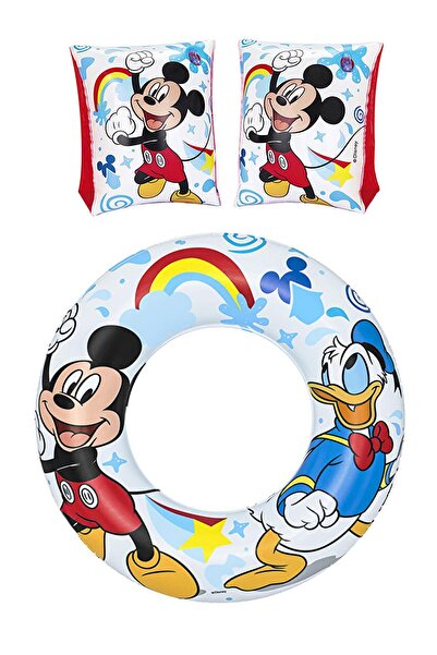 Mashotrend 3-6 Yaş 56 Cm Mickey Mouse Can Simidi + Mickey Mouse Kolluk Deniz Simidi, Erkek Can Simiti