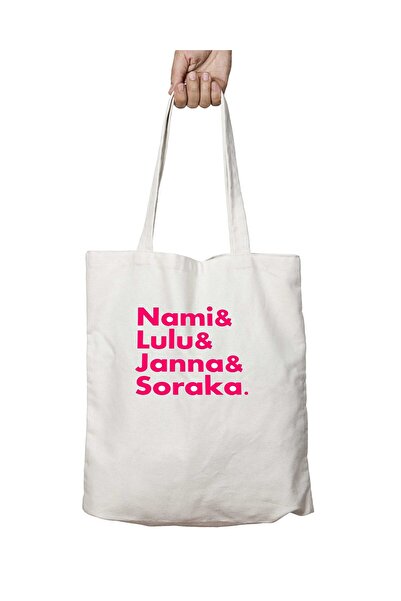 ART HEDİYE 2 and 3 Sides Permanent Printed Washable Shoulder Tote Bag - for S...