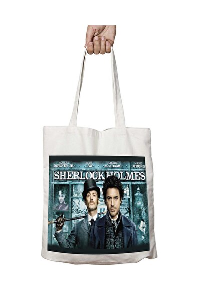 ART HEDİYE فيلم شيرلوك هولمز - حقيبة مطبوعة دائمة قابلة للغسل