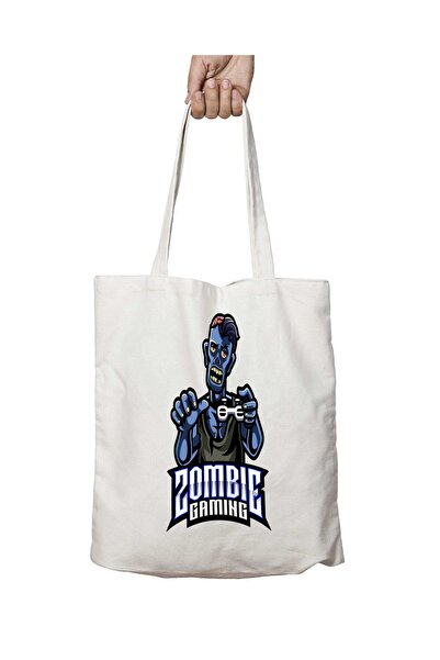 ART HEDİYE Zombie Gaming Washable Printed Bag - Lasting on Two Sides