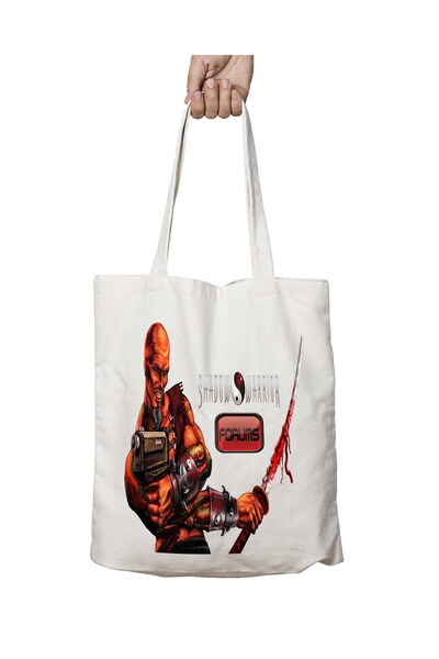ART HEDİYE Shadow Warrior Forum - Washable Two Sided Permanent Printed Bag