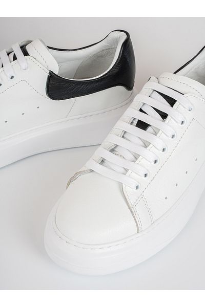 MANQHA White Leather Men's Shoes - Mq-N2403B