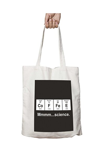 ART HEDİYE coffee color Mmm Printed - Washable Ruler Permanent Bag