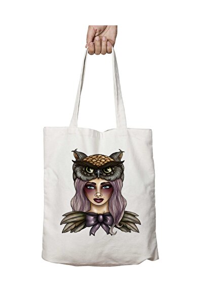 ART HEDİYE Жіноча сумка з малюнком сови - двостороння, можна прати, довговічна