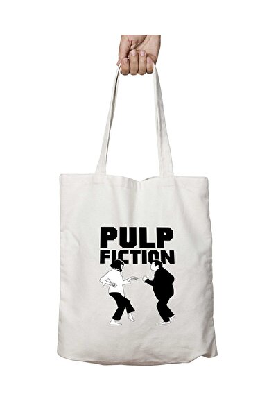ART HEDİYE حقيبة كتف مدرسية للشاطئ من Pulp Fiction مطبوعة على الوجهين وقابلة ...