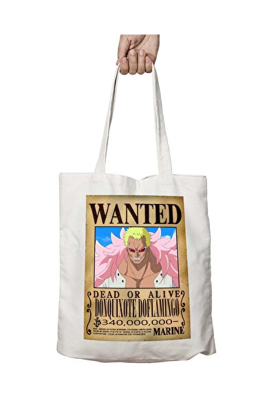 ART HEDİYE Donquixote Doflamingo Anime Pattern - حقيبة كتف دائمة قابلة للغسل،...