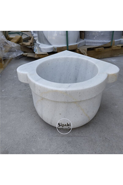SİPAHİMARBLE Marmara Mermer Düz Mini Köşe Kurna