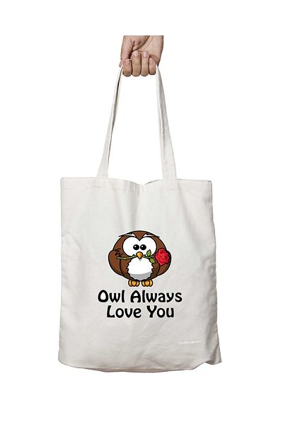 ART HEDİYE Owl Always Love You - Πλενόμενη τσάντα με διάρκεια δύο όψεων