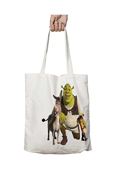 ART HEDİYE Shrek II - حقيبة قابلة للغسل بطباعة جانبية دائمة