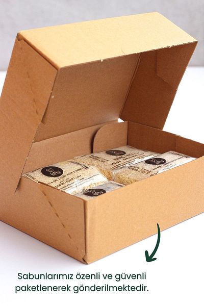 lifly مجموعة صابون ألياف اليقطين الطبيعي من ألياف الحمار والعسل والصبار والأرز ومستخلص حليب الماعز والعسل والقرع 4 قطع