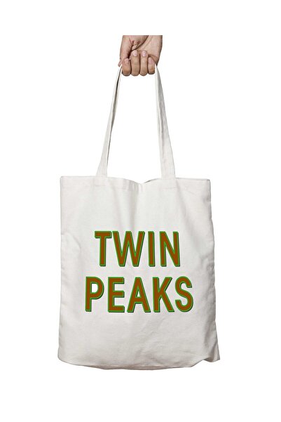 ART HEDİYE شعار Twin Peaks - حقيبة كتف مطبوعة دائمة قابلة للغسل