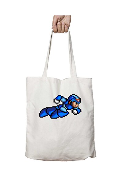 ART HEDİYE Mega Man II - Washable Permanent Printed School and Beach Shoulder...