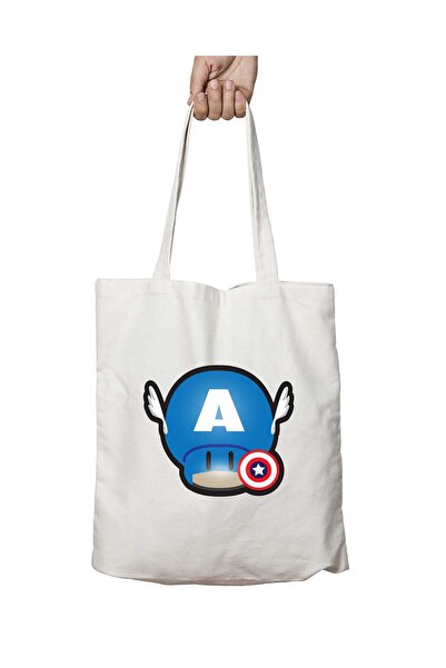 ART HEDİYE حقيبة سوبر ماريو ماشروم كابتن أمريكا - قابلة للغسل ومطبوعة على الج...