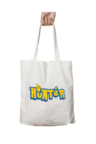 ART HEDİYE بوكيمون هنتر - حقيبة دائمة مطبوعة قابلة للغسل على الجانبين