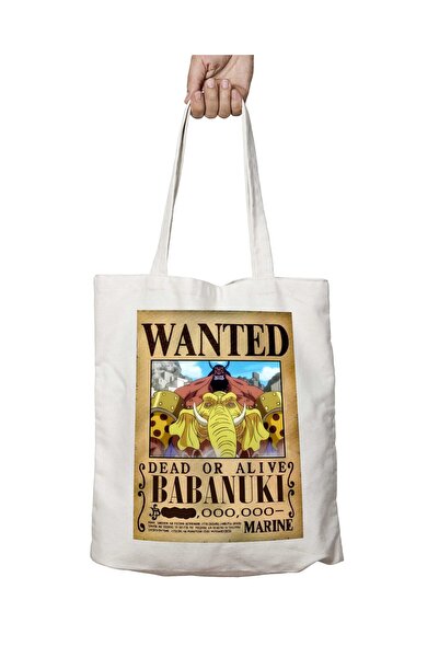 ART HEDİYE Wanted Babanuki - حقيبة قابلة للغسل بطبعات الرسوم المتحركة، تدوم ع...