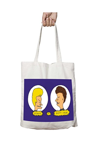 ART HEDİYE Beavis i Butt-Head Štampano , Perivo Trajna tkanina za ramena Torb...