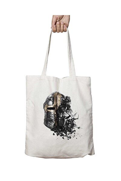 ART HEDİYE Templarios Gladiator Printed - Washable Shoulder Tote Bag, Permane...