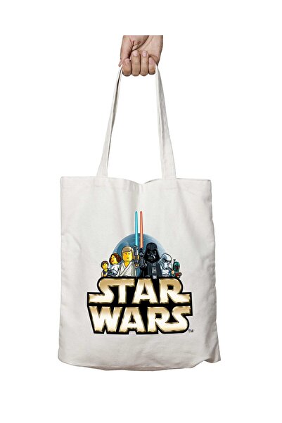 ART HEDİYE حقيبة قابلة للغسل بطبعة ستار وورز ليغو على الجانبين