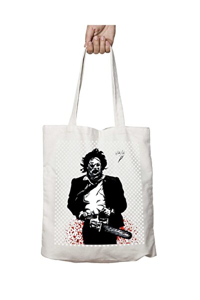 ART HEDİYE Texas chainsaw Massacre - Two Sided Permanent Printed Washable Bag