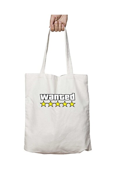 ART HEDİYE Wanted GTA Five Stars - Two Sides Permanent Printed, Washable Shou...