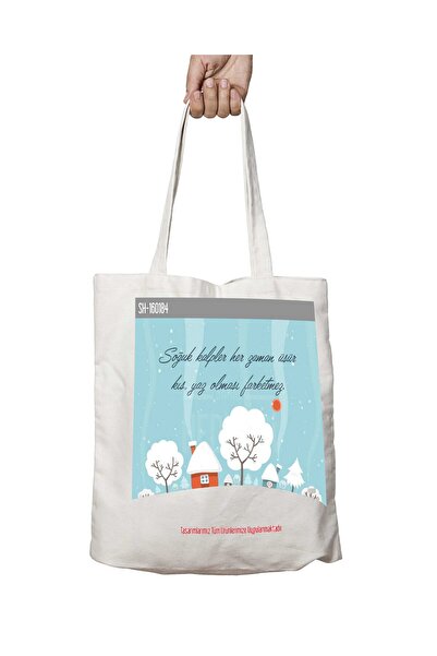 ART HEDİYE لا يهم دائمًا - حقيبة مطبوعة قابلة للغسل للصيف والشتاء، قلوب باردة...