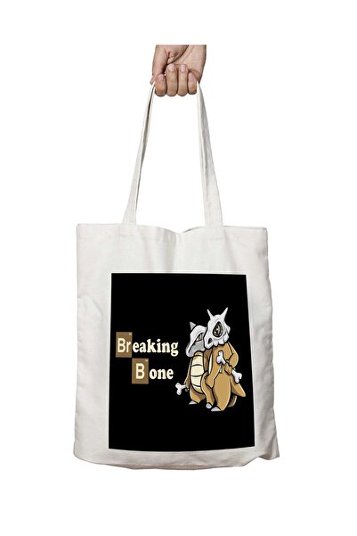 ART HEDİYE بوكيمون بريكنج باد - حقيبة قابلة للغسل على الجانبين