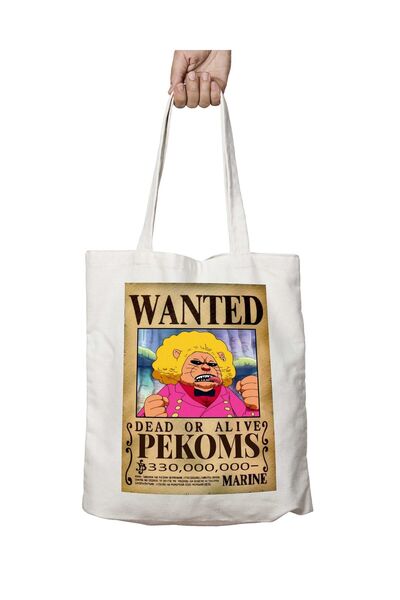 ART HEDİYE Wanted Pekoms Anime - حقيبة قابلة للغسل مطبوعة على الجانبين