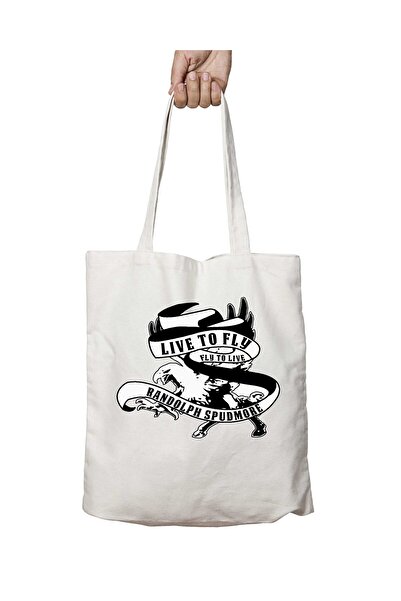 ART HEDİYE حقيبة مطبوعة دائمة قابلة للغسل - لايف تو فلاي، فلاي تو لايف على ال...