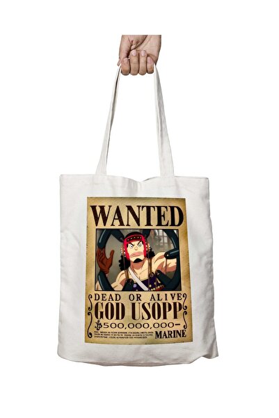 ART HEDİYE Wanted God Usopp A Anime - حقيبة كتف قابلة للغسل ومطبوعة على الجانبين