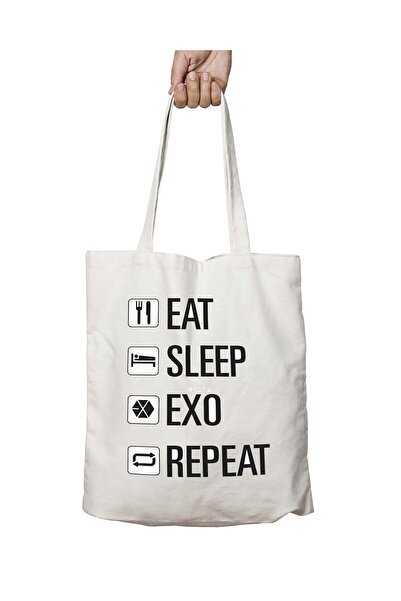 ART HEDİYE Exo II - Washable Shoulder Tote Bag, Lasting Printed, for Beach an...