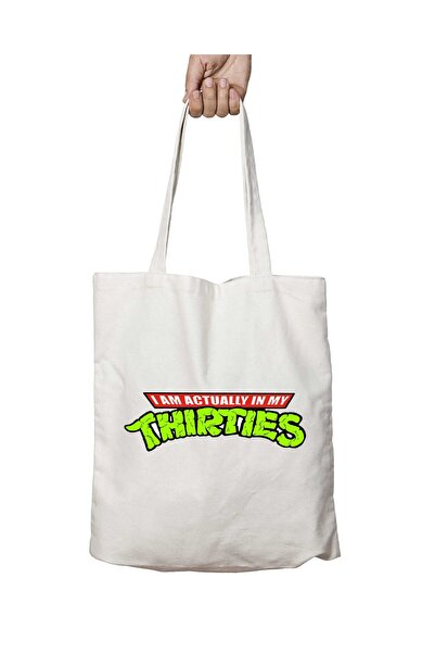 ART HEDİYE Teenage Mutant Ninja Thirties - Two Sided Printed Washable Bag
