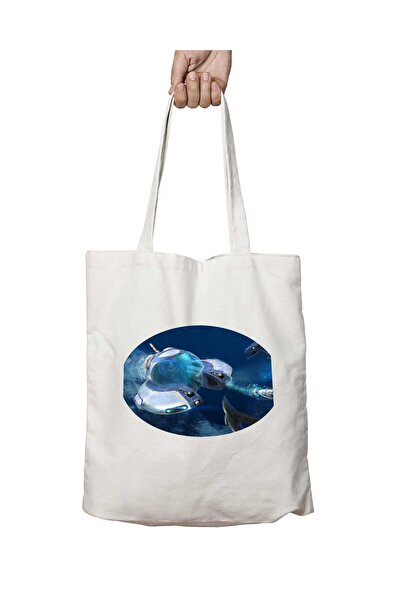 ART HEDİYE Seamoth Subnautica - Two Sides Permanent Printed, Washable Shoulde...
