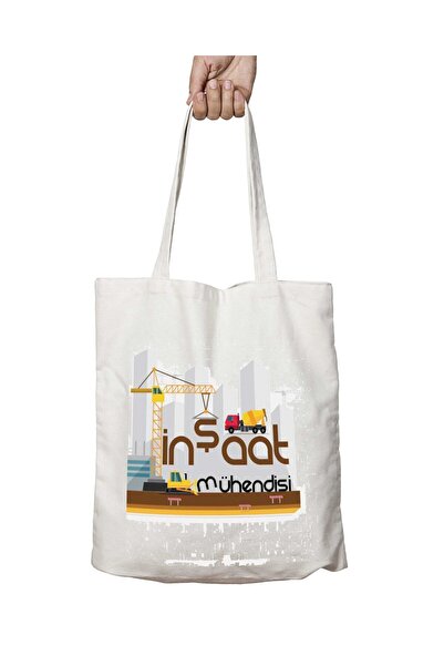 ART HEDİYE Інженер Двосторонній пральний мішок з принтом - Будівельний проект