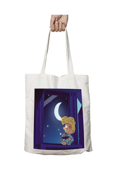 ART HEDİYE سيدريك نايت بير - حقيبة قابلة للغسل مطبوعة على الجانبين