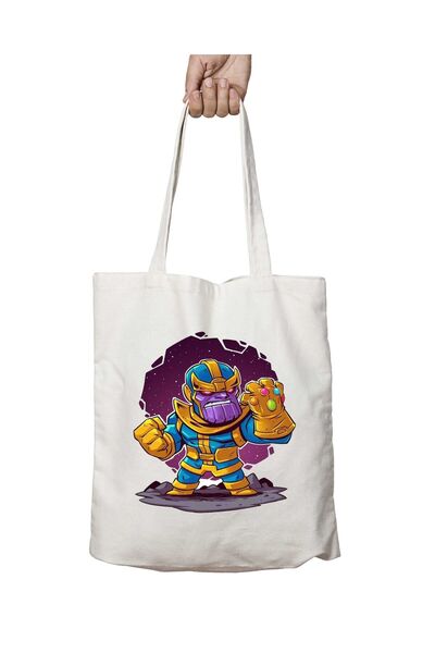 ART HEDİYE Thanos Avengers Washable Bag - Two Sides Permanent Printed
