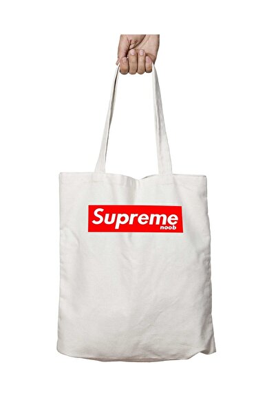 ART HEDİYE Supreme Noob - Perivo torba za rame za školu i plažu, Torba sa tra...