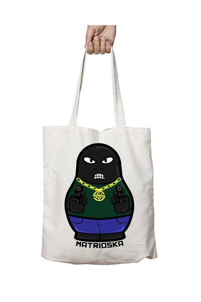 ART HEDİYE ماتريوشكا هاندل - حقيبة دائمة مطبوعة قابلة للغسل