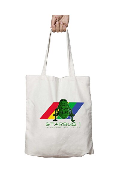 ART HEDİYE Red Dwarf Starbug 1 - Washable Bag Based on zX81 Spectrum, Two Sides Permanent Printed