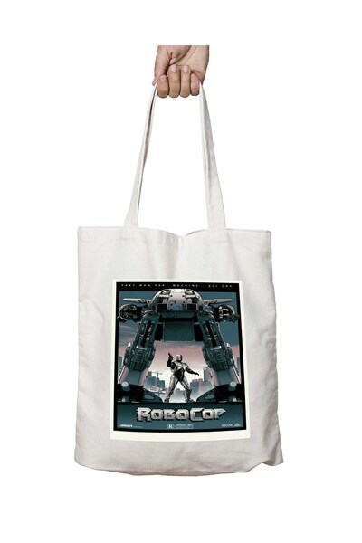 ART HEDİYE Robocop Police - Two Sides Permanent Printed Washable Bag