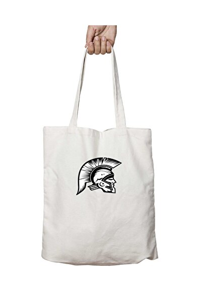 ART HEDİYE حقيبة كتف سبارتا 7 قابلة للغسل للمدرسة والشاطئ - مطبوعة بشكل دائم