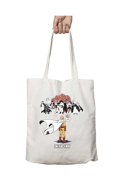 ART HEDİYE One Punch Man Printed Washable Bag - Lasting on Two Sides
