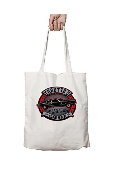 ART HEDİYE Torretto Garage - Two Side Printed Washable Bag