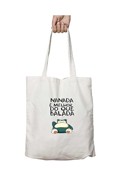 ART HEDİYE Snorlax Nanada - حقيبة قابلة للغسل مطبوعة على الجانبين