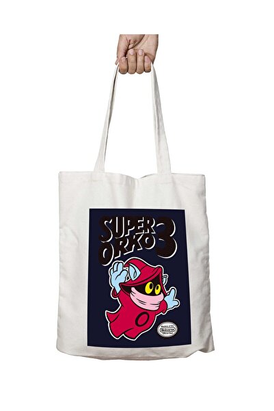 ART HEDİYE Super Orko 3 He Man - حقيبة مدرسية وشاطئية مطبوعة وقابلة للغسل