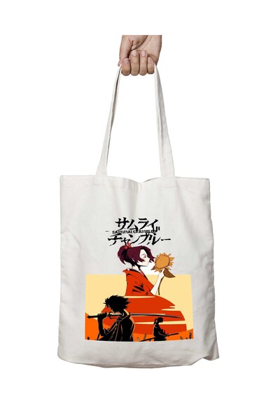 ART HEDİYE Τσάντα Samurai Champloo Washable Printed - Διαρκής σε δύο όψεις