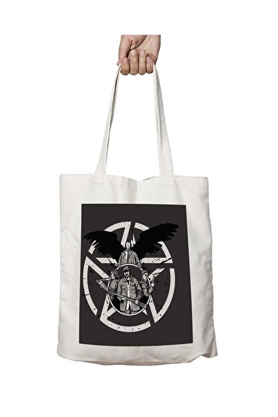 ART HEDİYE Supernatural δύο όψεων - Οικογενειακή επαγγελματική τυπωμένη τσάντ...