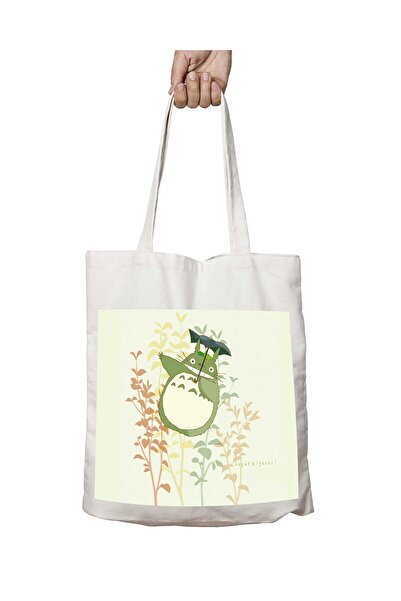 ART HEDİYE نمط الرسوم المتحركة Totoro - مظلة، حقيبة مطبوعة قابلة للغسل ودائمة