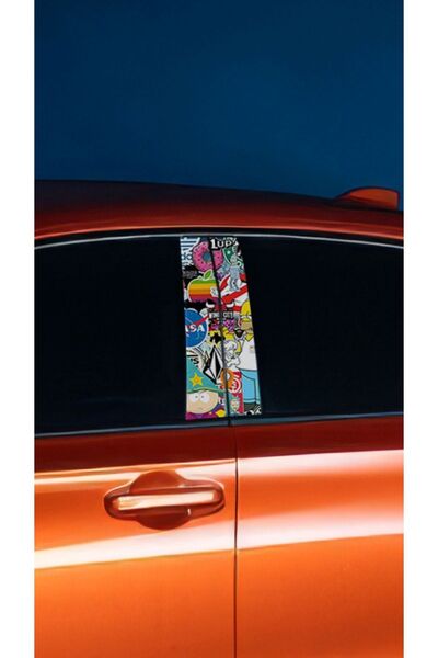 YENİ CREATİVE Araç Kapı Direk Kaplama Folyosu Desenli (SAĞ SOL TAKIM) (2 ADET...